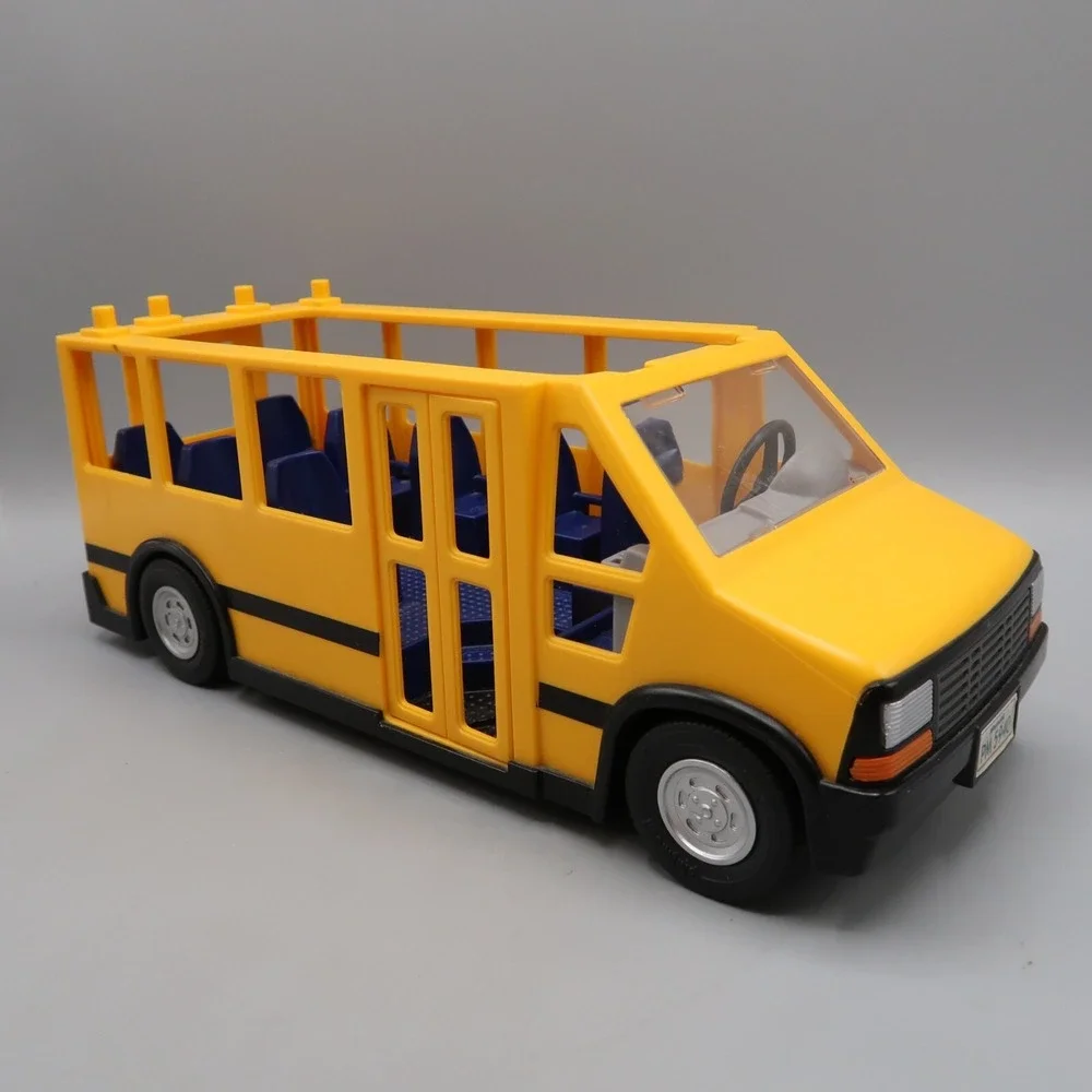 Playmobil Part Yellow School Bus Blue Seats No Roof